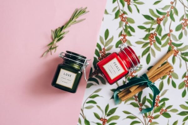 Festive Glow Jar Candle #041