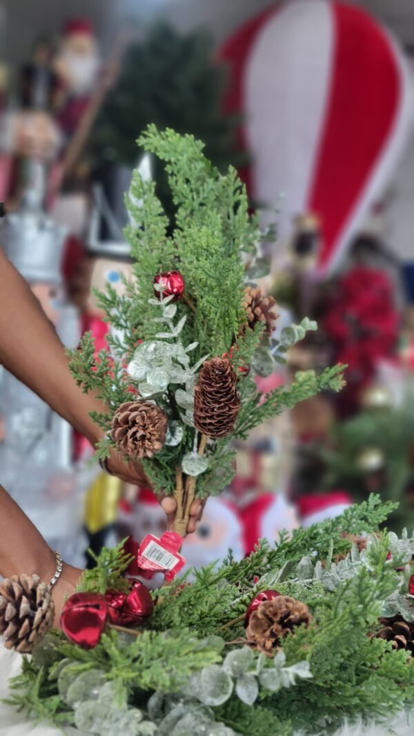 Cone With Bell Flower Pick