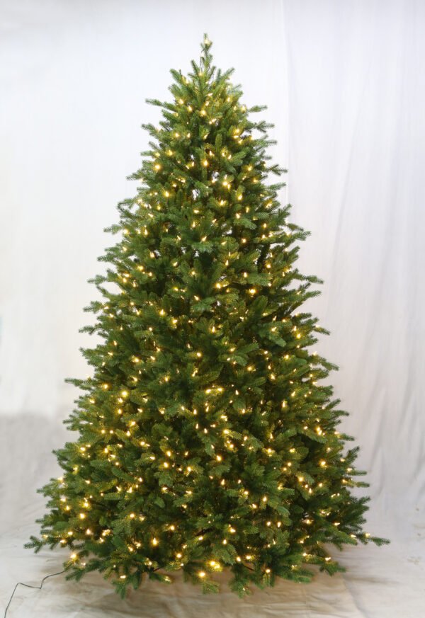 10FT Pre-Lit Green Christmas Tree with 1,500 Warm White Lights