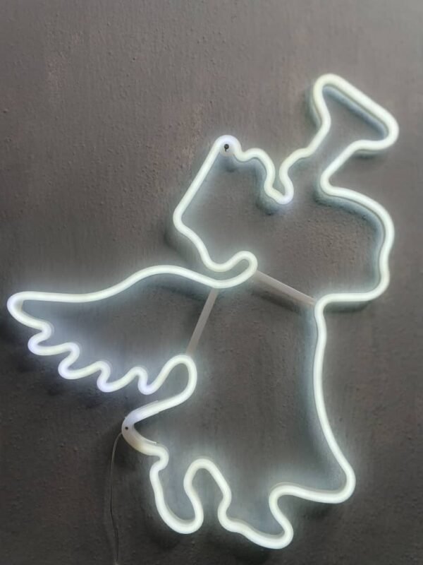 54cm White Angel Motif